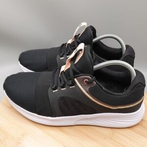 Under Armour Shoes Womens 11 Black Charged Breathe Bliss Running Training Flaws